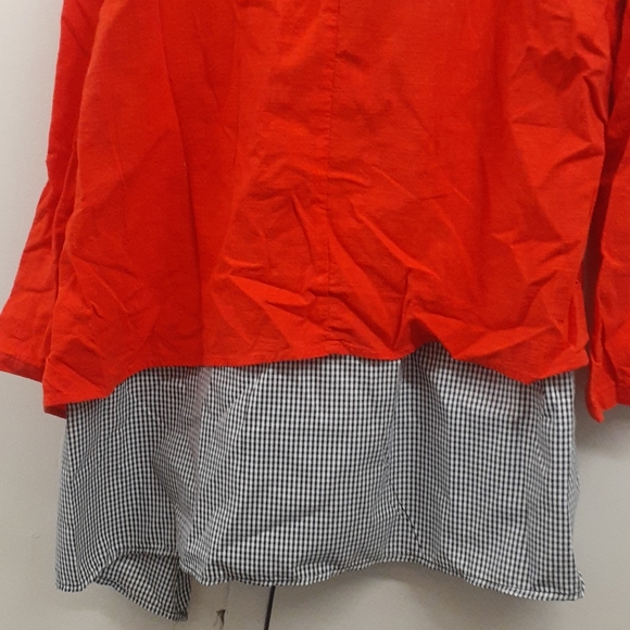 GraciLA Red black & white HEM top Tunic size XL - Picture 6 of 14